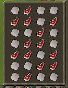 Inventory after the fourth filling